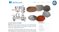 Desktop Screenshot of metalloyspowders.com